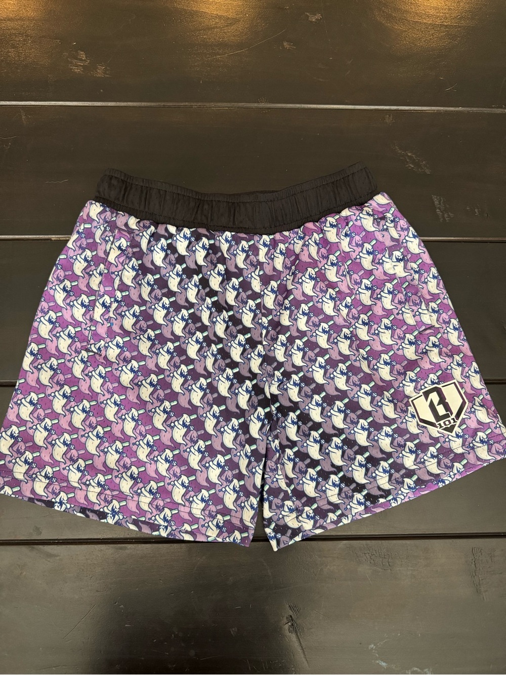 Baseball Lifestyle 101 (BL101) Spooky SZN Ghost Shorts (Size youth Medium)